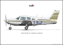 Piper Pa 28 161 Warrior Ii G Bujp Aircraft Art Piper General Aviation