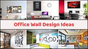 The wall in front of the desk could be the cool space to apply chalkboard. Trending Office Wall Design Ideas In 2020 Modern Office Interior Youtube