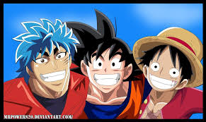 Toriko X One Piece X Dragon Ball Z Crossover Toriko X Goku X Luffy By Mrpowers20 Anime Anime Crossover Anime Guys With Glasses