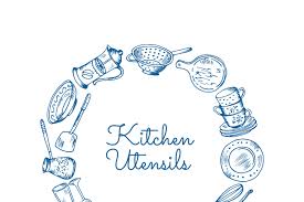 Maybe you would like to learn more about one of these? Vector Kitchen Utensils In Circle Form By Onyx Thehungryjpeg Com