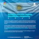 Misión Electoral para las elecciones P.A.S.O. de Argentina ...