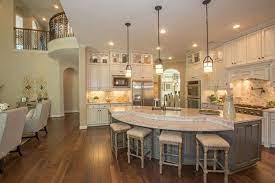 Kitchen island seating for 8. Rounded Kitchen Islands For Everyone Who Dares To Be Different Curved Kitchen Round Kitchen Island Curved Kitchen Island