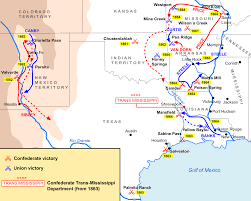 Digitally restored civil war map print originally made in 1864. Trans Mississippi Theater Of The American Civil War Wikipedia