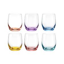 Florero de plástico tipo cristal bohemia 2.2 lt. Juego 6 Vasos Bajos De Agua Cristal Spectrum Bohemia 300ml Colores Avunto Com