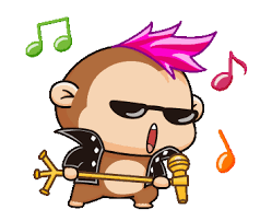 My goal on this channel is to bring you the most quality vocal extractions, remixes and memes. Line Official Stickers Popo Jojo Ii Let S Party Example With Gif Animation