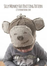 Do you crochet, knit, or sew? Silly Monkey Hat Knitting Pattern Little Red Window