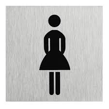 Maybe you would like to learn more about one of these? Hinweisschild Aluminium Piktogramm Damen Toilette Selbstklebend Kaufen Bei Obi