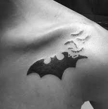 Batman tattoos may express a love of the character, or a connection with their innocence and the excitement of watching the shows, movies, … Collar Bone Male Batman Symbol Tattoos Batman Tattoo Batman Symbol Tattoos Tattoos