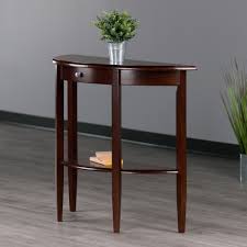 This is a gorgeous half round console table which also includes a smaller one with it. Half Moon Hallway Table Marcuscable Com