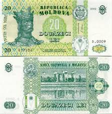 Moldova Currency Moldova 20 Lei 2002 Moldovan Currency Bank Notes Moldavian Paper Bank Notes Money Design Money Notes
