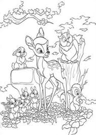 Pictures of thumper to cpolour in. Bambi Malvorlage Wand Coloring And Malvorlagan