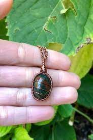 Bloodstone Necklaces For Sale Bloodstone Necklace Crystal Necklace Pendant Crystal Bead Necklace
