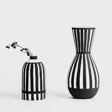 Black And White Striped Vase Uk What Do You Think About These Glam Black And White Striped Ceramic Vases Swipe Across For More Black And Whit In 2020 Ceramic Vase Wholesale Vases Flower Vases