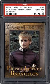 Game of thrones returns to hbo on july 16, and we're looking back at the first six seasons. 2012 Rittenhouse Game Of Thrones Season 1 P Joffrey Baratheon Psa Cardfacts