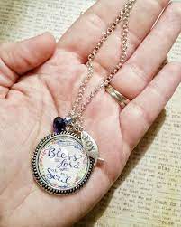 Psalm 103 Scripture Necklace Bless The Lord Oh My Soul Etsy Floral Pendant Necklace Jewelry For Her Christian Jewelry