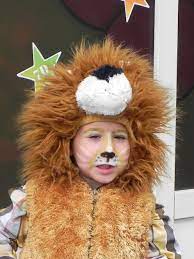 Simple Lion Face Paint For Kids I Later Added A Black Shadow Line Beneath Each White Whisker For Bet Lion Face Paint Face Painting Easy Lion Face Paint Easy