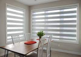Window blinds can add color, texture and custom design throughout your home. China Combi Blinds Light Grey Color For Dining Room China Zebra Blinds Day And Night Roller Blinds