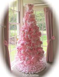 My 7 Ft Tall Pale Pink Shabby Chic Christmas Tree Pink Christmas Pink Christmas Decorations Shabby Chic Christmas Tree