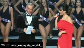 Petroleum geologist, marianny ismail wows the crowd with her national costume. Mrs Malaysia World Home Facebook