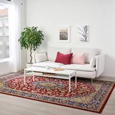 Vedbak Rug Low Pile Multicolor Length 9 10 Ikea Vedbaek Ikea Rugs In Living Room