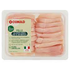 Oggi a quel che passa il convento, oltre alle consuete ricette di don domenico e virgina e dell'ospite in studio, l'incursione nei ristoranti e nella cucina. Conad Allevato Senza Uso Di Antibiotici Tagliata Di Petto Di Pollo 400 G