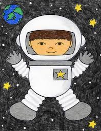 Don't hesitate to look at yourself in the mirror to study all these elements carefully and. How To Draw An Astronaut Art Projects For Kids