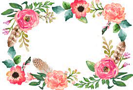 Watercolour Flower Border Clipart Flower Border Png Flower Border