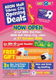 Let S Visit The Relocated Toys R Us Store At Aeon Mall Tebrau City There Re Many Special Deals And Meet And Greet By Geoffrey On T Kids Toys Toy Store Toysrus