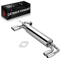 For 1985-1989 Toyota MR2 w/ Quad W10 SW 4A-GE 2 Inch Dual Muffler Tip Axle  Back Catback Exhaust