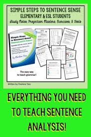 Grammar Worksheets Ebook Simple Steps To Sentence Elementary And Esl Teaching Writing Skills Teaching Grammar
