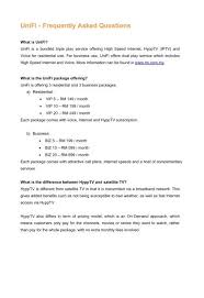 Please be informed that effective on 22 & 28 may 2017,. Unifi Frequently Asked Questions Tm
