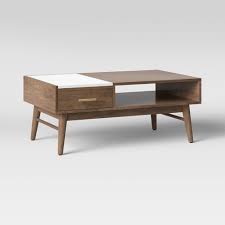 Biggest marble coffee table uk collection, all major retailers in one platform. Palmera Mid Century Wood Marble Coffee Table Brown Project 62 Target