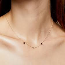 2 Initial And Diamond Necklace In 2021 Sophisticated Necklace Fashion Necklace Diamond Choker Necklace