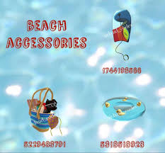 Beach Accessories In 2020 Coding Roblox Codes Roblox Pictures