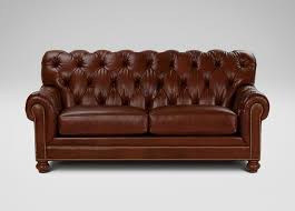Chadwick Leather Sofa Old English Saddle Ethan Allen Us Leather Sofa Tufted Leather Sofa Leather Couch