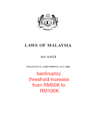 New bankruptcy act makes chapter 11 plan confirmation easier for small business debtors and offers benefits to preference defendants. Insolv St Partners Plt Chartered Accountants Malaysia Facebook