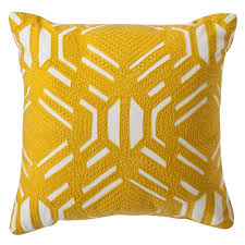 Room Essentials Patterned Decorative Pillow Yellow Yellow Decorative Pillows Room Essentials Affordable Throw Pillows