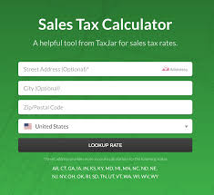 Taxjar State Sales Tax Calculator Career Etc Sales Tax