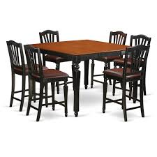 Six foot banquet table with a bar topper. 7 Pc Counter Height Set Square Counter Height Table And 6 Kitchen Counter Chairs