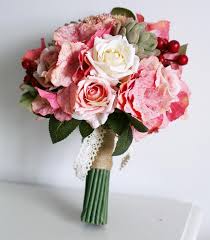 Wholesale Wedding Bridal Bouquet Buy Vintage Pink Artificial Rose Hydrange Romantic Wedding Flowers Wedding Flowers Bridal Bouquets Succulent Bouquet Wedding