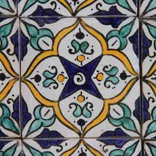 The motif consists of 30 tiles (1 tile = 15cm x 15cm) complete dimensions of the picture = 75cm x 90cm these. Handbemalte Fliese Asya Aus Marokko Casa Moro