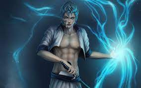 Question and answer in the anime club. Hd Wallpaper Bleach Weapons Blue Hair Espada Artwork Anime Anime Boys Grimmjow Jaegerjaquez Swords Lightning Bolt Anime Bleach Hd Art Wallpaper Flare