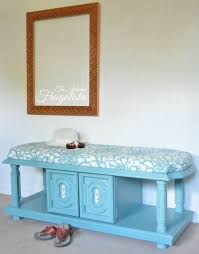 70s Coffee Table Repurposed Into Upholstered Bench Repurposed Furniture Flipping Furniture Redo Furniture