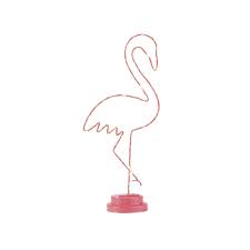 Deco Lumineuse Flamant Rose En Metal Rose Maisons Du Monde Lamparas