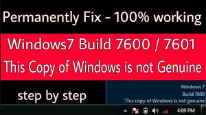 Fix This Copy Of Windows Is Not Genuine Build 7601 In Windows 7 How To Seeks Computer How To Facebook Technology Windows Cool Websites Mobile Tricks