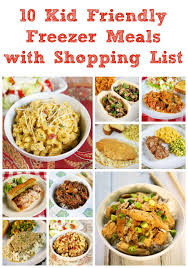 10 Kid Friendly Freezer Meals With Shopping List Plain Chicken Meals Freezer Dinners Slow Cooker Freezer Meals