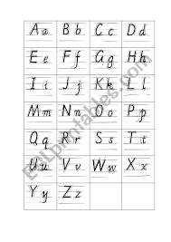 Da sich das alphabet hierzulande diesen üblichen grundprinzipien . Handwriting 26 Letters Esl Worksheet By Lyg7703