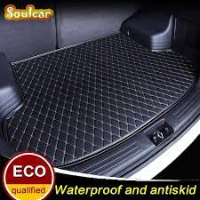 Leather Car Trunk Mats For Ford Focus Fiesta S Max Mondeo 2008 2009 2010 2011 2012 2013 2017 Car Floor Rear Cargo Liner M Boot Liners Trunks Volkswagen Phaeton