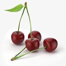Realistic Cherries Real Fruit 3d Model Cherry Fruit 3d Model