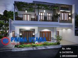 Dengan pemilihan desain yang tepat, rumah 2 lantai juga bisa terlihat mewah dan mengesankan. Fasad Rumah Modern Minimalis 2 Lantai